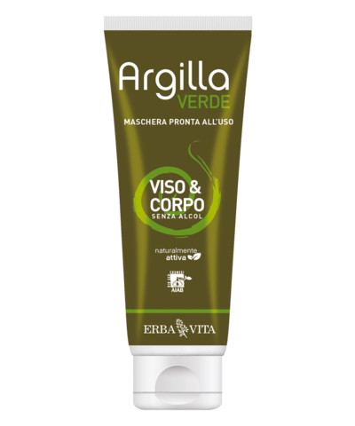 ARGILLA VERDE MASCHERA VISO E CORPO