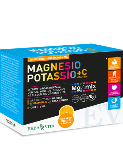 MAGNESIO POTASSIO + VITAMINA C GUSTO ARANCIA