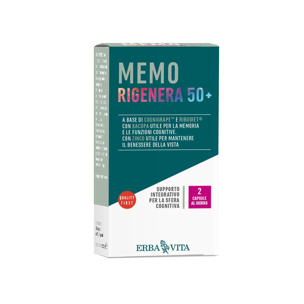 Memo Rigenera 50+ integratore alimentare per la memoria e le funzioni cognitive