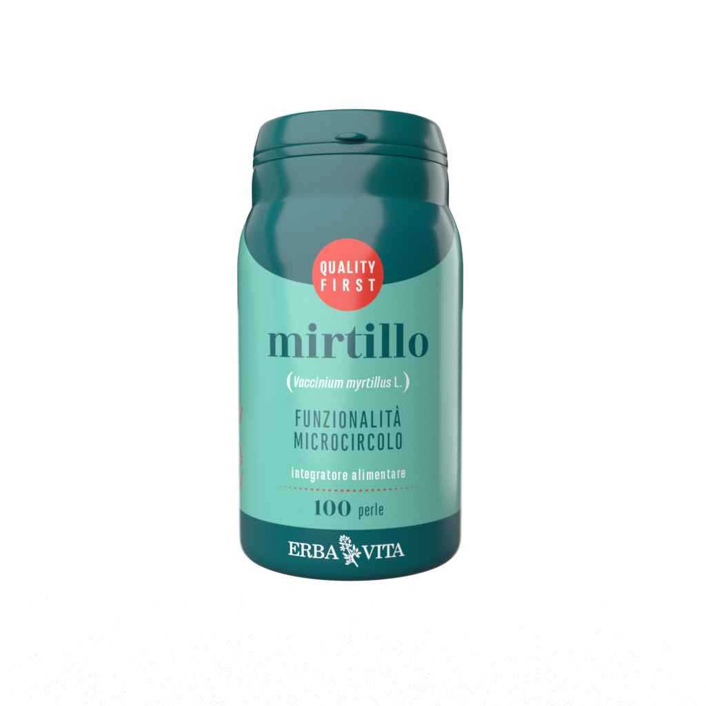 integratore alimentare in perle a base di mirtillo per il microcircolo
