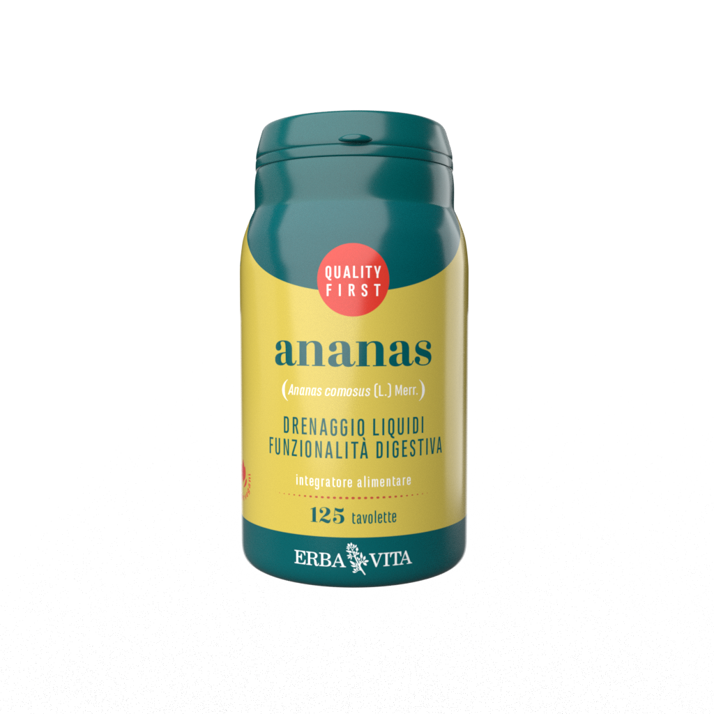 integratore alimentare in tavolette a base di ananas contro la cellulite