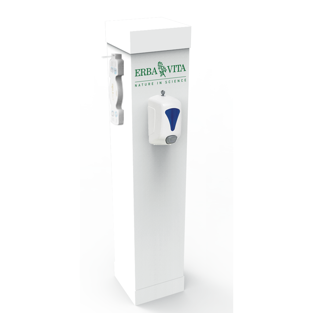 torretta-con-dispenser-e-ganci-mascherine