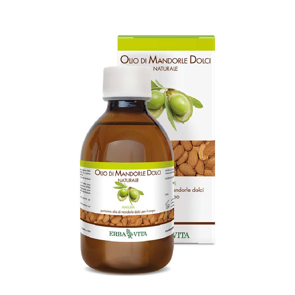 Olio di mandorle dolci per il corpo