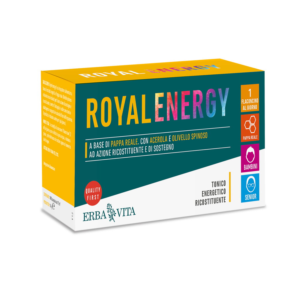 Royal Energy integratore alimentare energetico e ricostituente a base di pappa reale