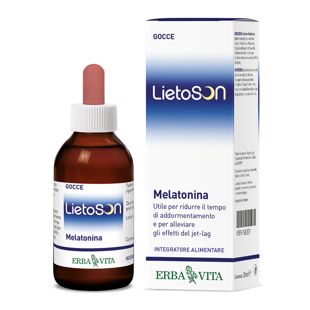 Integratore a base di melatonina arricchito con vitamina B6
