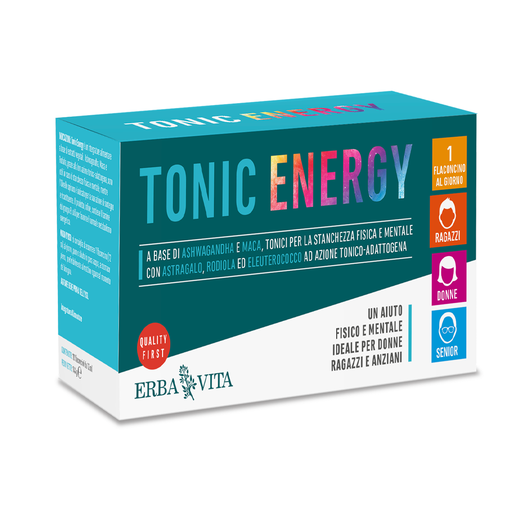 Tonic energy integratore energetico e ricostituente a base di ashwandha ed eleuterococco