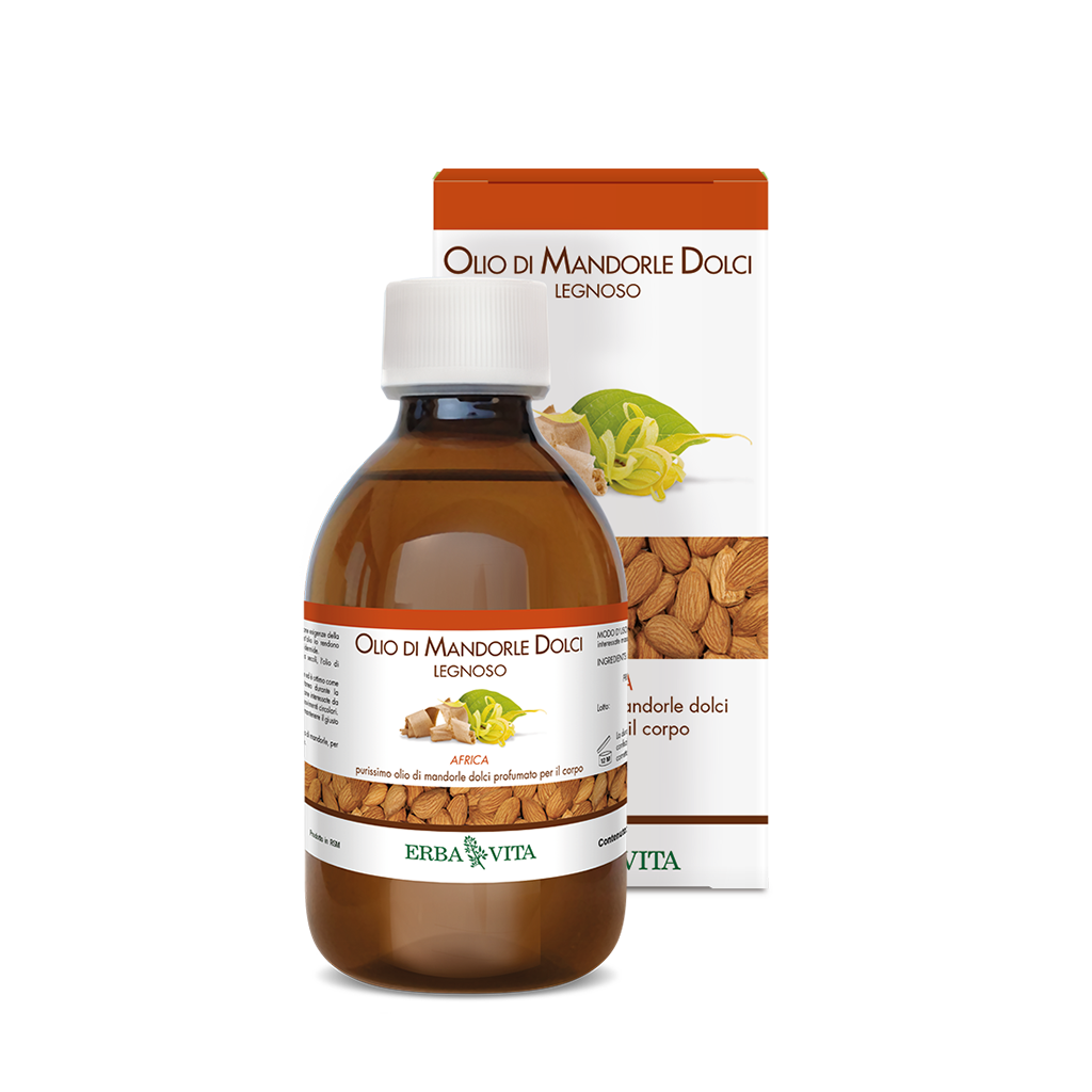 Olio di mandorle dolci per il corpo