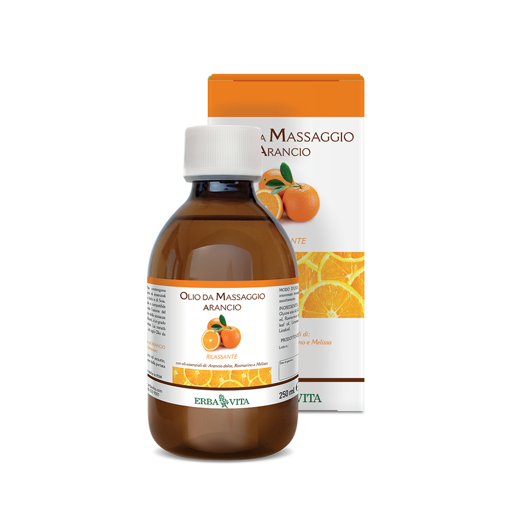 Olio da massaggio al profumo di arancio